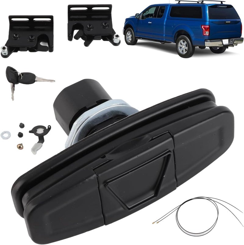 VINGVO Truck Cap Lock Replacement with 2 Keys,Truck Cap Twist Handle Kit Manual Unlocking Enhanced Security 113436 100XQ for Leer Truck Caps 100XQ 100XL 100XR TSC700 - Image 1